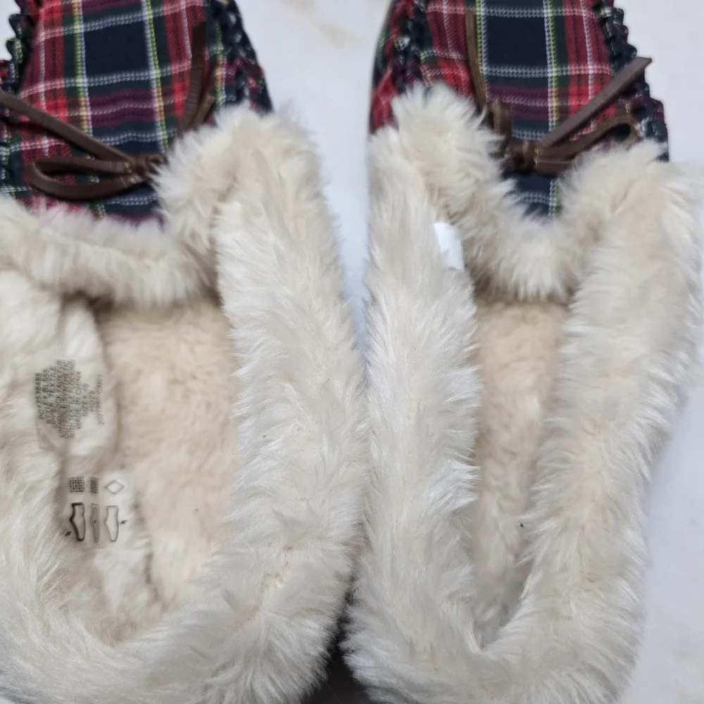 Plaid  Moccasin Slippers